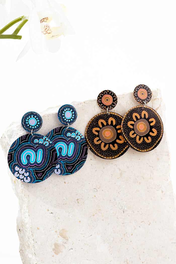 Koorrookee 'Grandmother' Circle Earrings