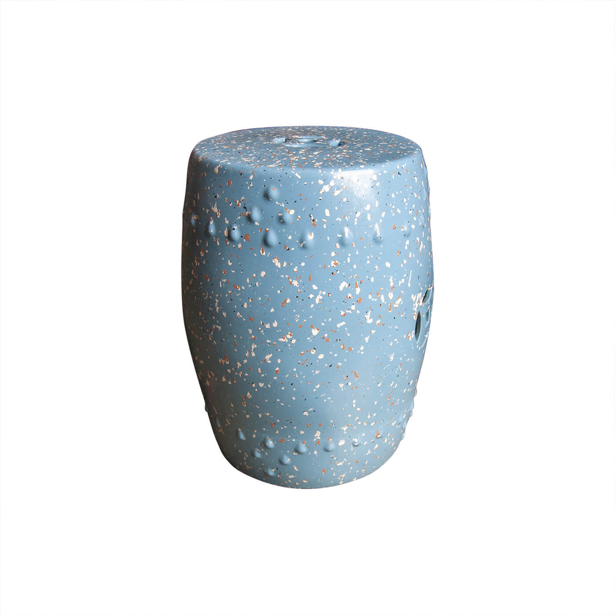 Taburet ceramic YATORO terrazzo albastru