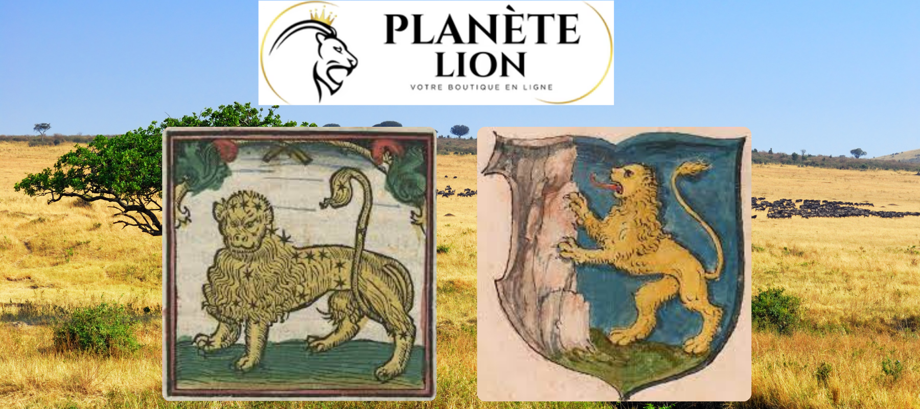 deux tableaux de lion datant de la renaissance