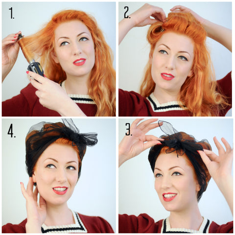 vintage hair tutorial for a 1940s turban 