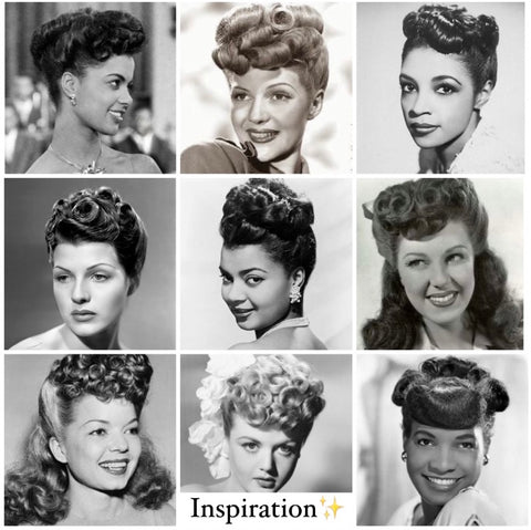 Vintage hairstyle updos