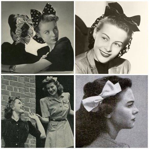 Vintage hair bows