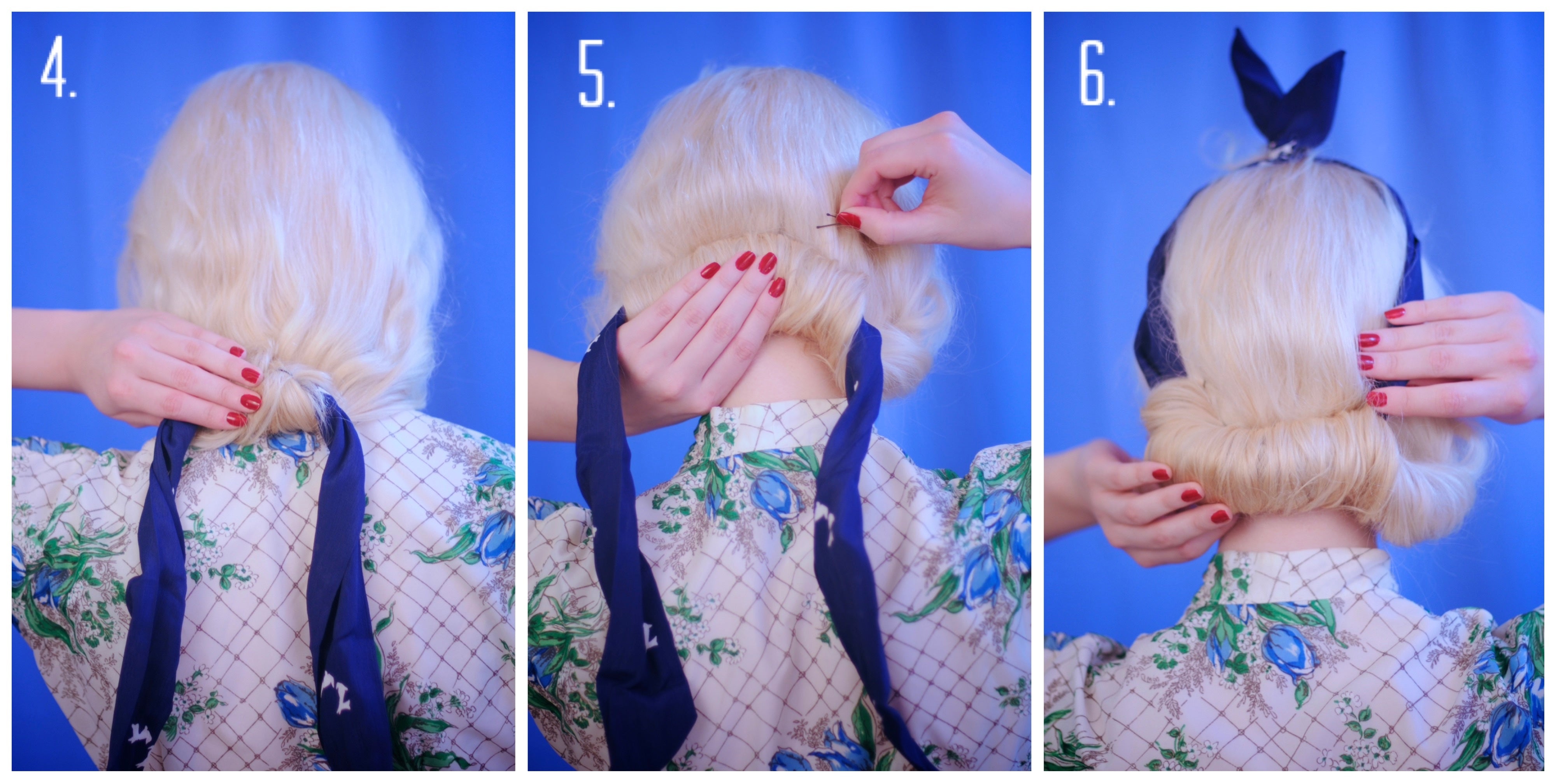 Step by step 1940s hair tutorial 