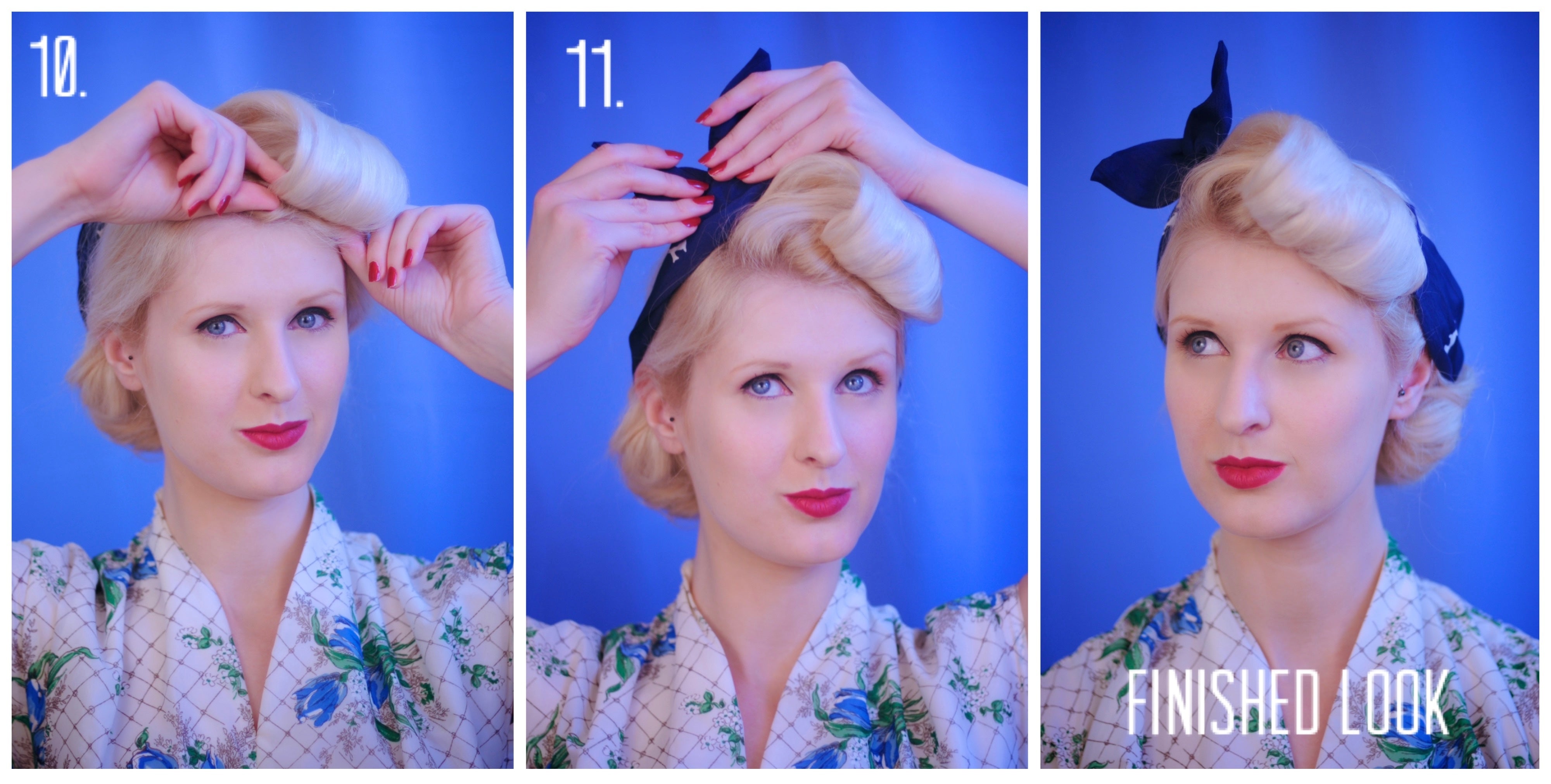 Step by step vintage hair tutorial 