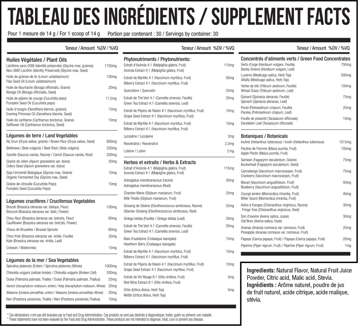 Supplement Facts
