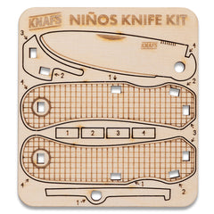 Knafs Wood Niños Knife Kit - Wood Toy Knife - Unassembled