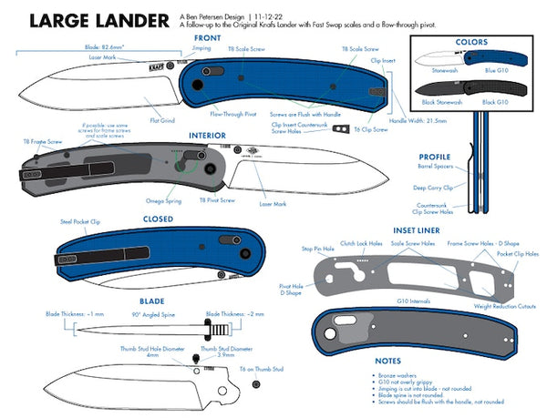 Knafs Lander 2: EDC Pocket Knife