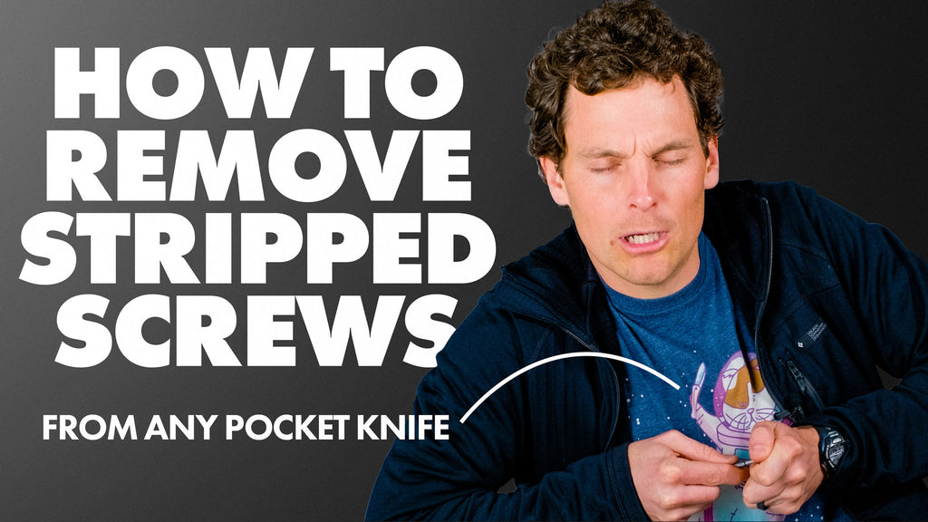 How To Remove Stripped Screws From a Pocket Knife