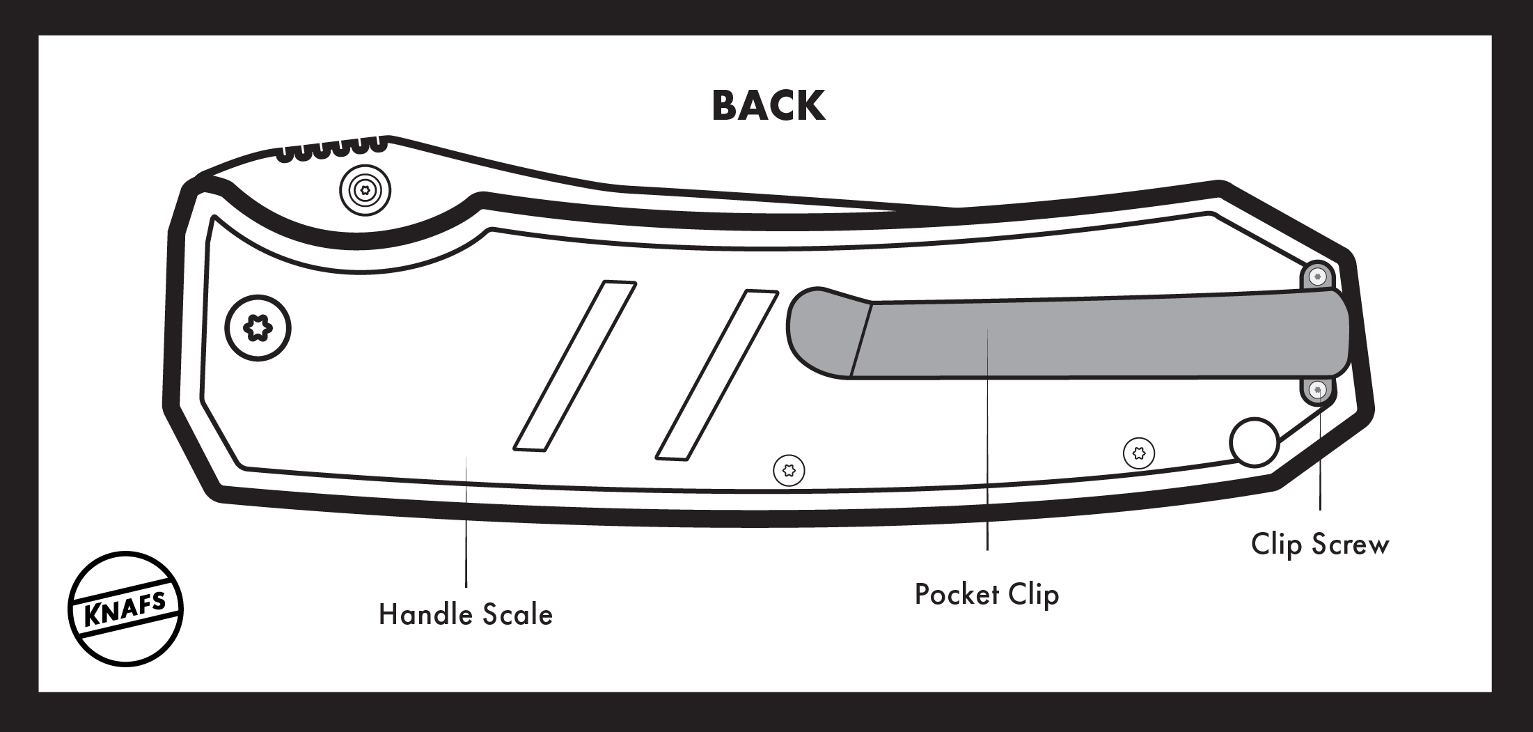 Replacement Pocket Knife Part Pocket Knife Parts Side Replacement Knife  Side 