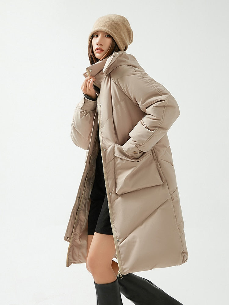 Women Winter Warm Jacket Coat Long Puffer Parkas