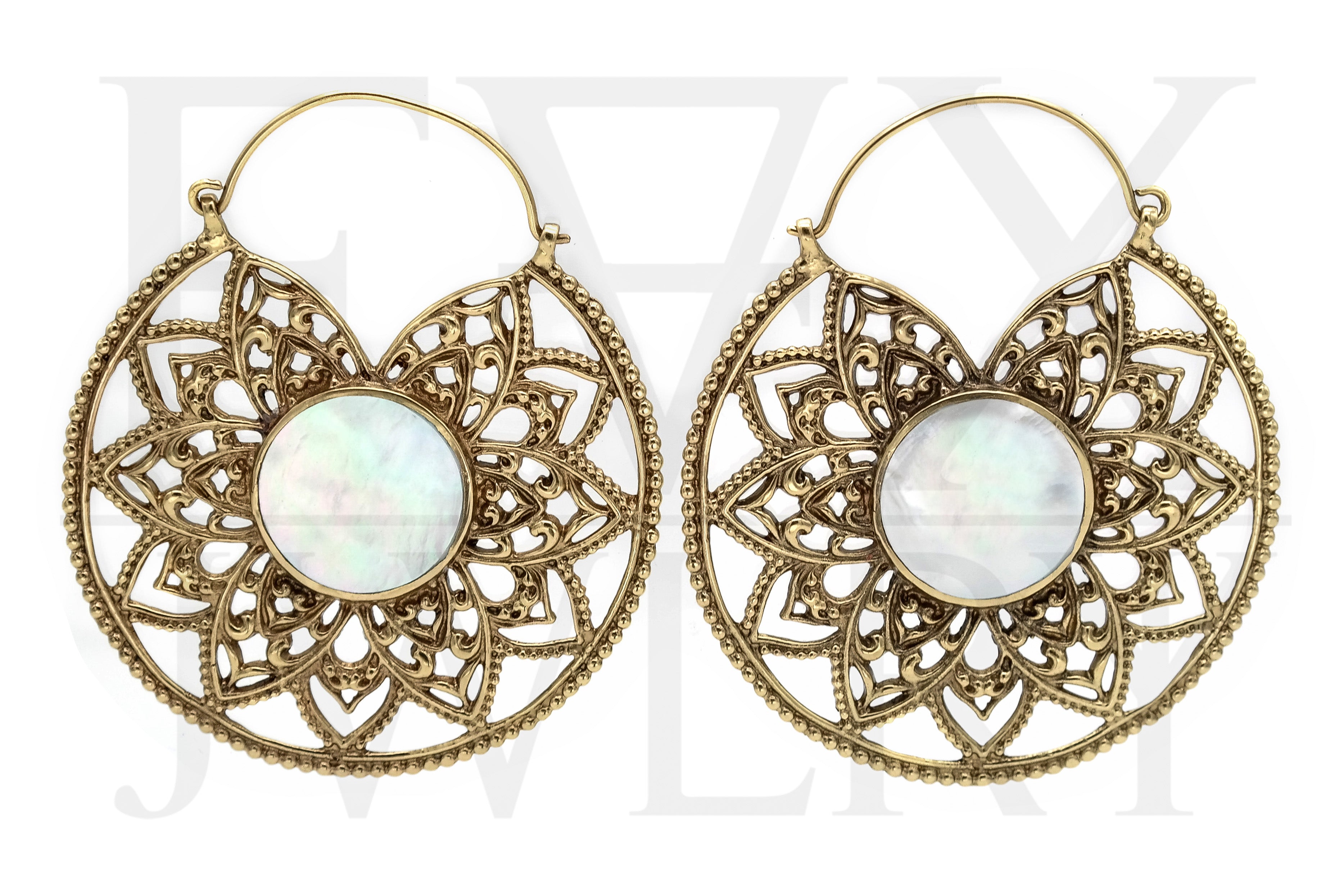 Mandala Hoop Earrings – NOMADIC