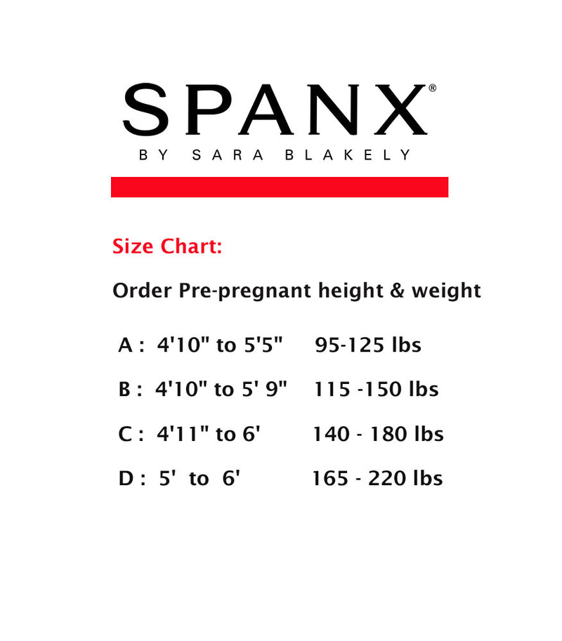 Mama Spanx Size Chart