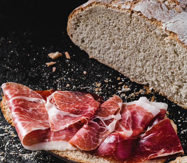 serrano ham rye sourdough bread