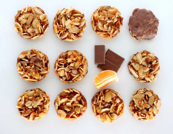 almond florentines orange chocolate biscuits