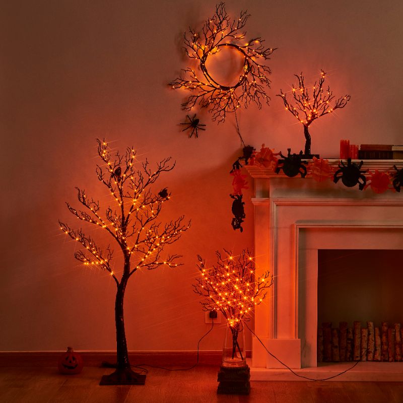 Halloween Tree with 48 LED Lights 4FT 120CM_HR-LLT048-BGT-4FT-24V