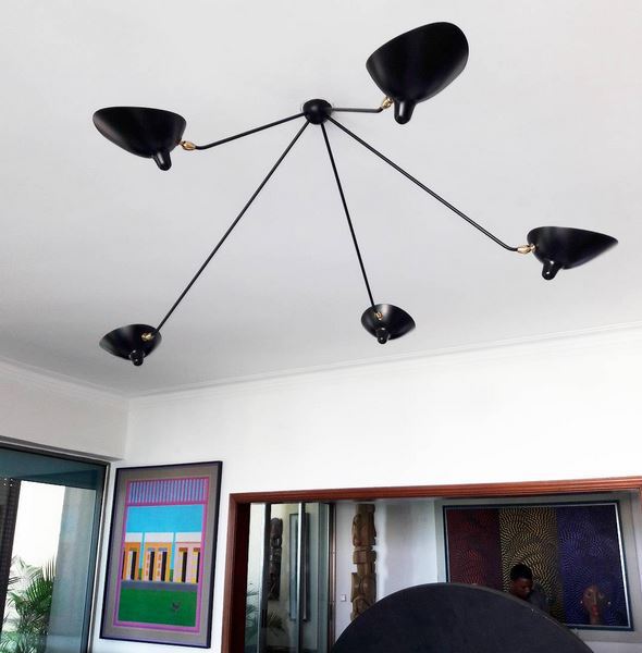 Ceiling Lamp "Spider" 5 Still Arms The Design
