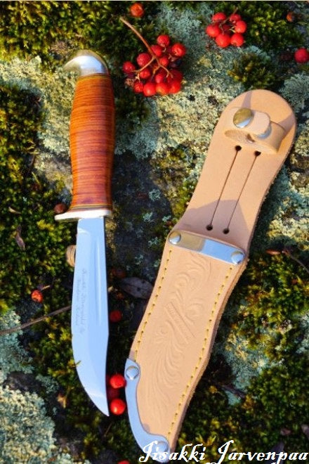 Jarvenpaa Kontio Bear Head Knife Hunting Knife Finland