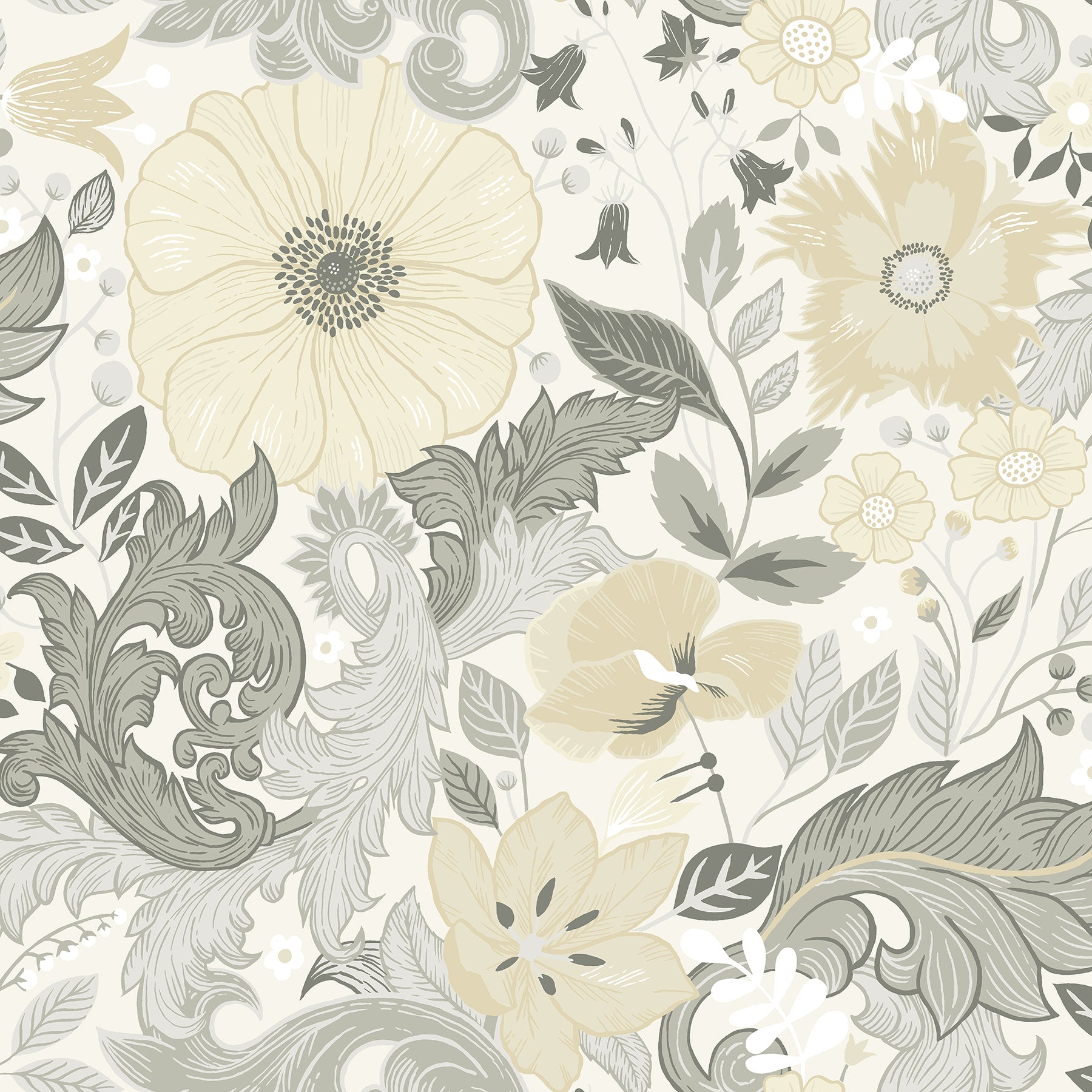 Victoria Floral Nouveau Wallpaper – Wallpaper Your World
