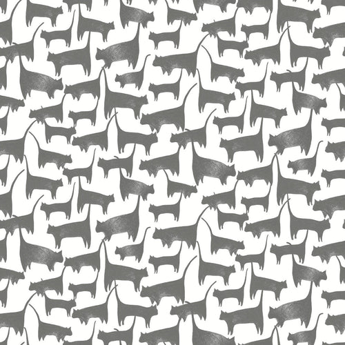 Dogs Love White Peel and Stick Wallpaper ,Removable Wallpaper