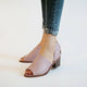 Women's Sandals Casual Footwear Vintage Fish Mouth - Ecart