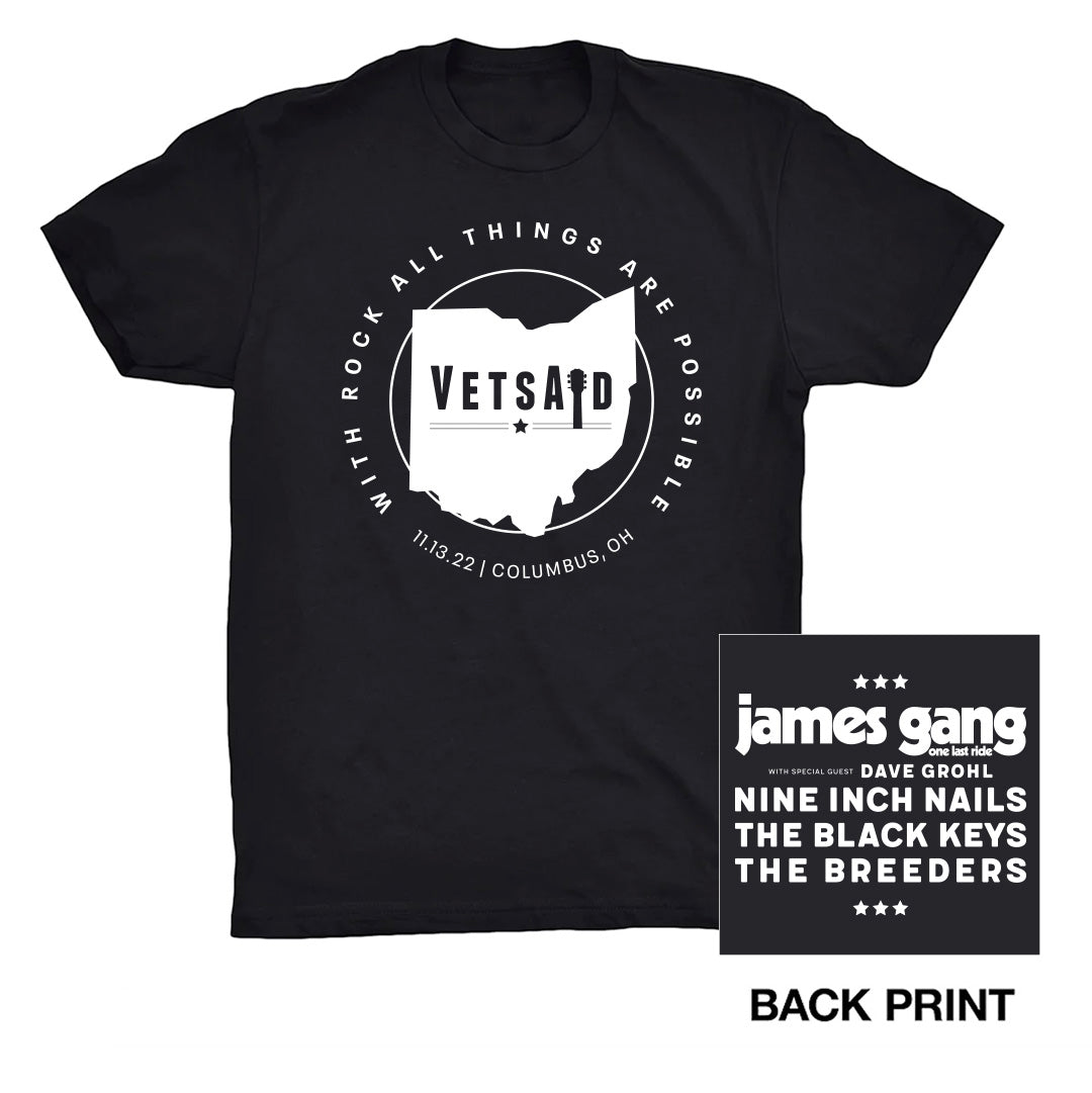 VetsAid 2022 Black Tee - VetsAid product image