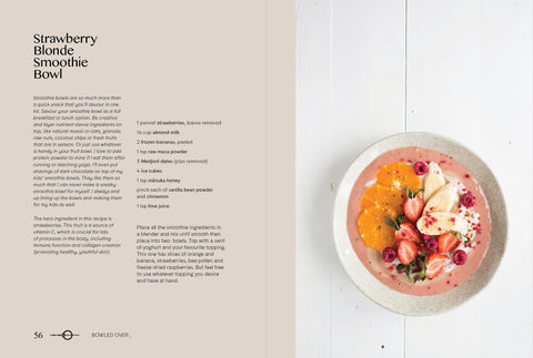 Rachel Grunwell - Balance: Food, Health + Happiness - Strawberry blonde smoothie bowl recipe | Eco Yoga Store