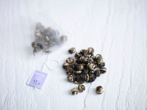 jasmine pearls tea temple split bag