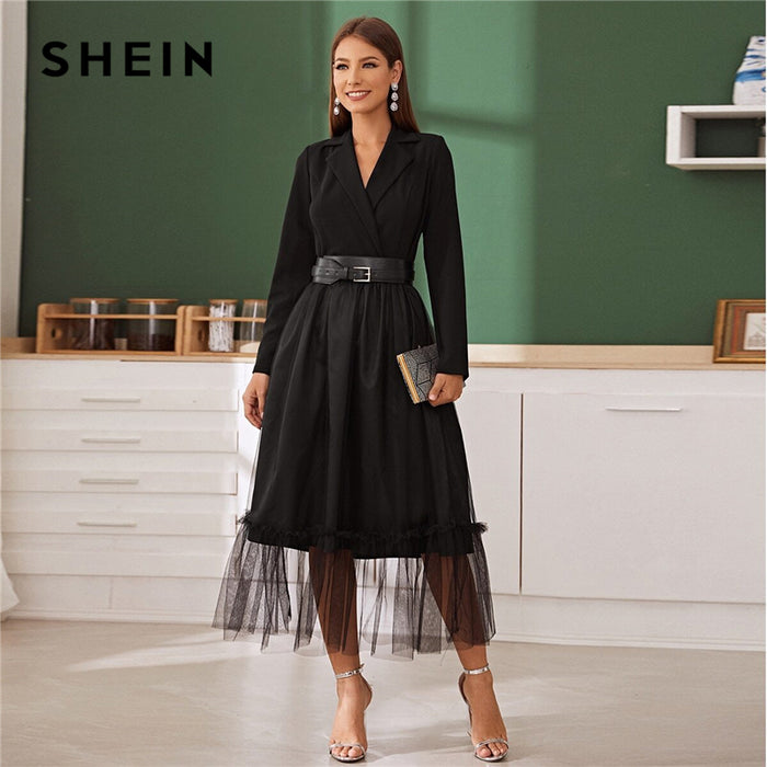 shein dress long sleeve