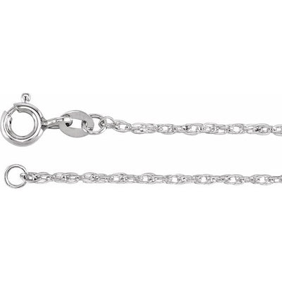 Choose Your Clasp Sterling Silver 1.2mm Cable Chain Necklace