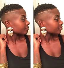 high fade haircut with a line or part for black women to try