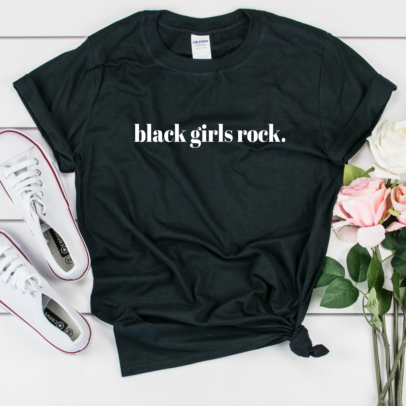 black chicks rock t shirt