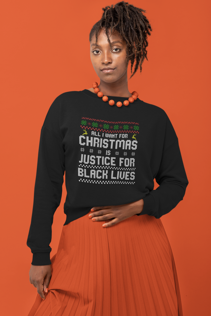 Black Lives Matter Ugly Christmas Sweater - Black Owned Clothing – My Black  Clothing