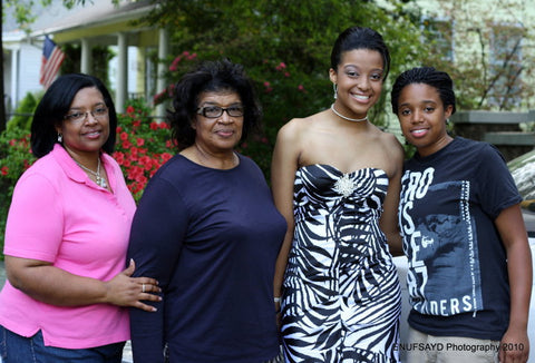 Lady Barbara J. Collins (owner) with daughter Djuana Parker (co-owner), and grandaughters, Ashtenne & Arielle Parker