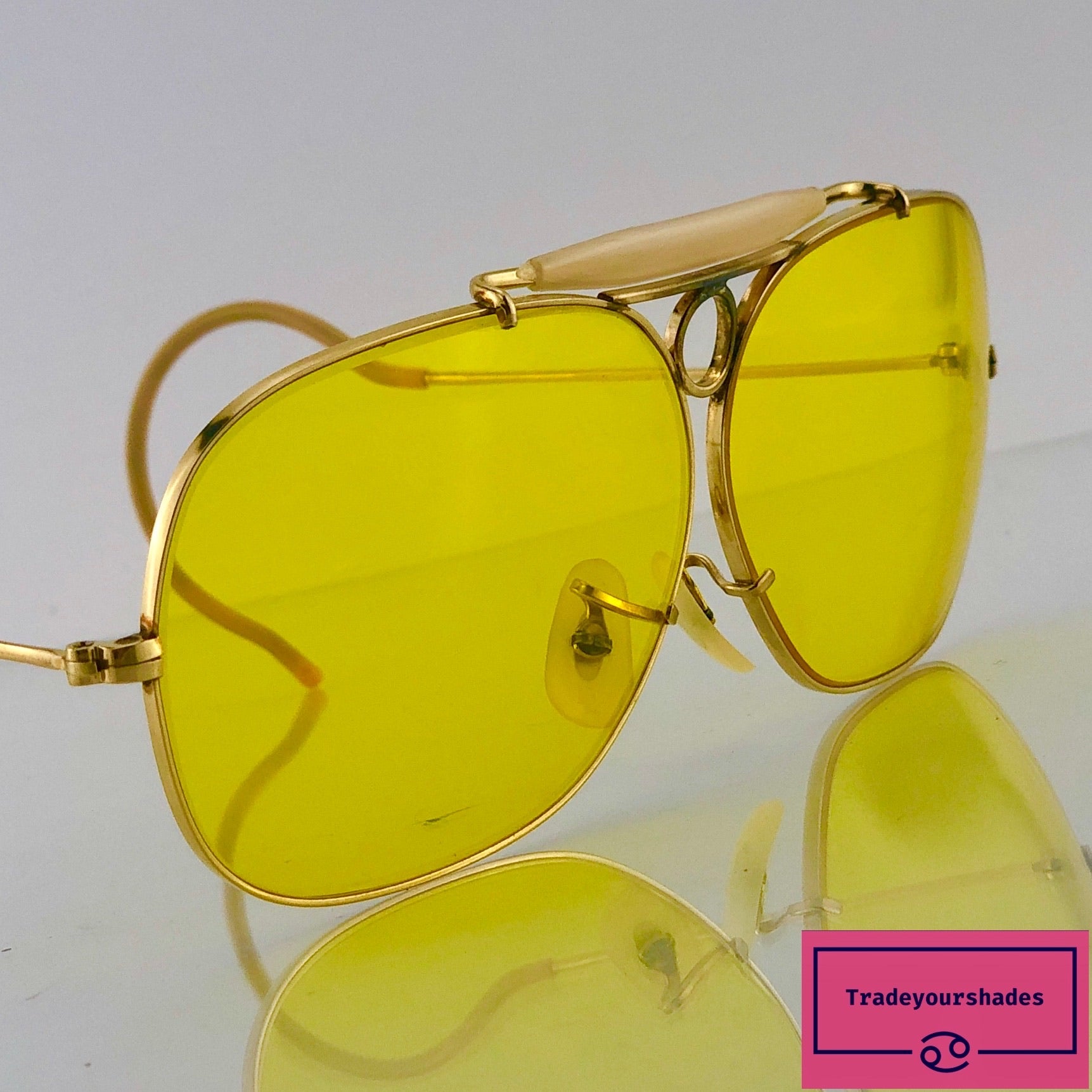 vintage ray ban shooting glasses