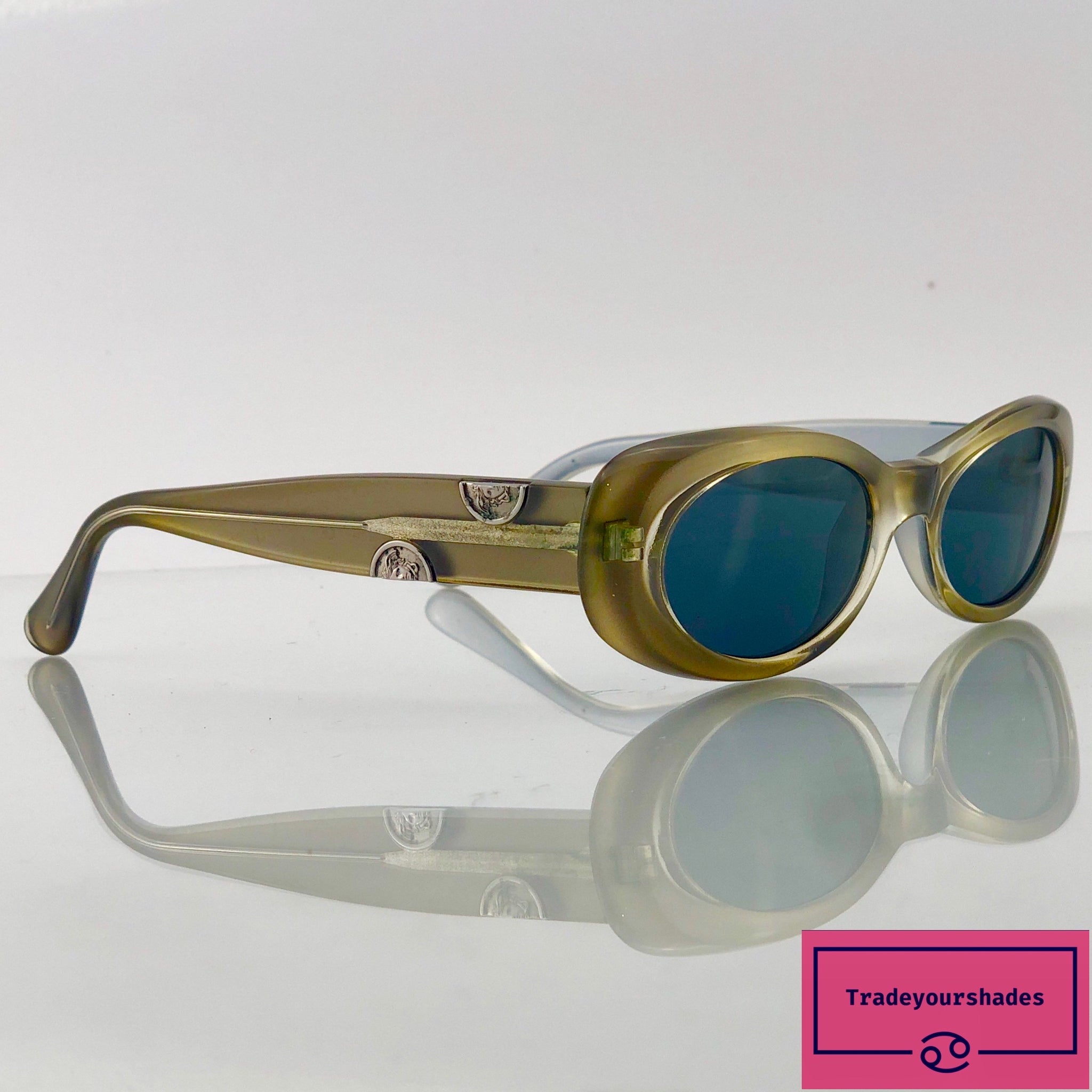 versace oval sunglasses