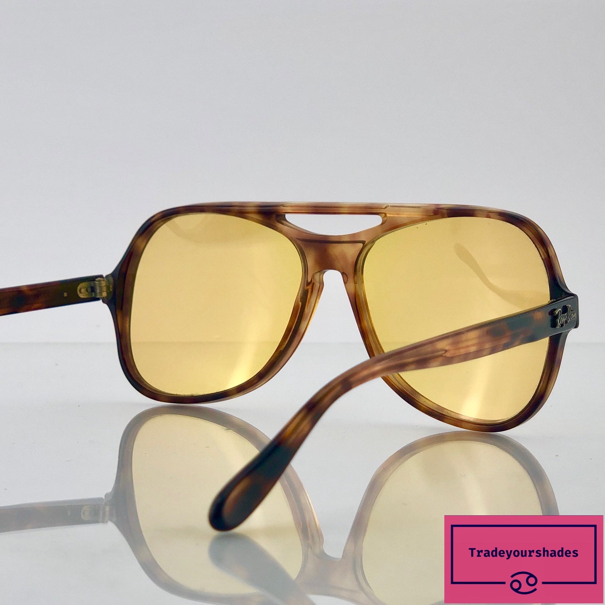 ray ban amber lens