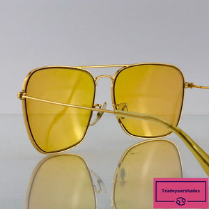 yellow tint ray bans