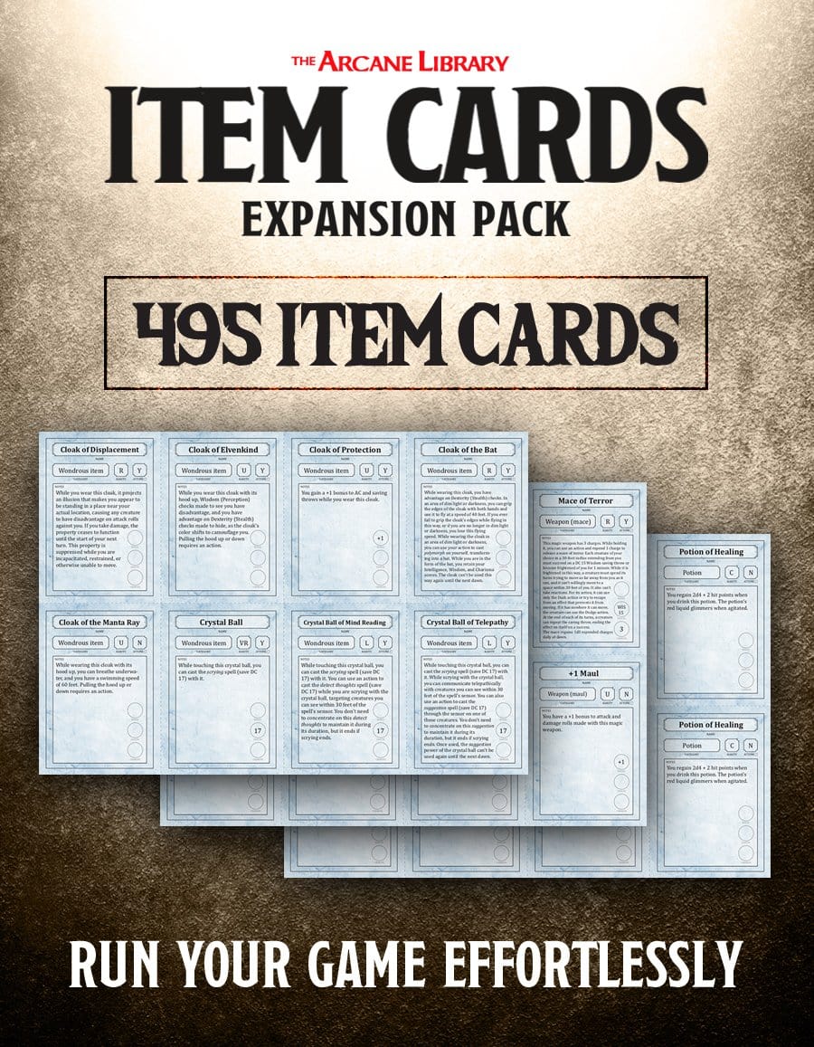 Item Cards Expansion Pack