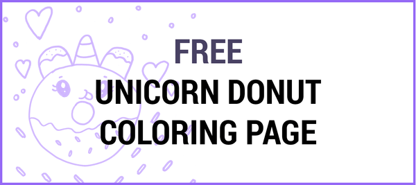 free unicorn donut coloring page  unicorn mania