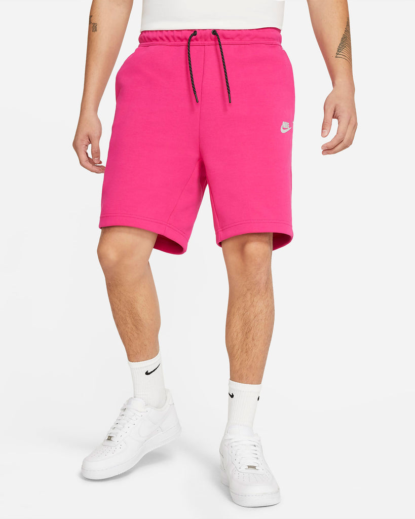 nike fleece shorts pink