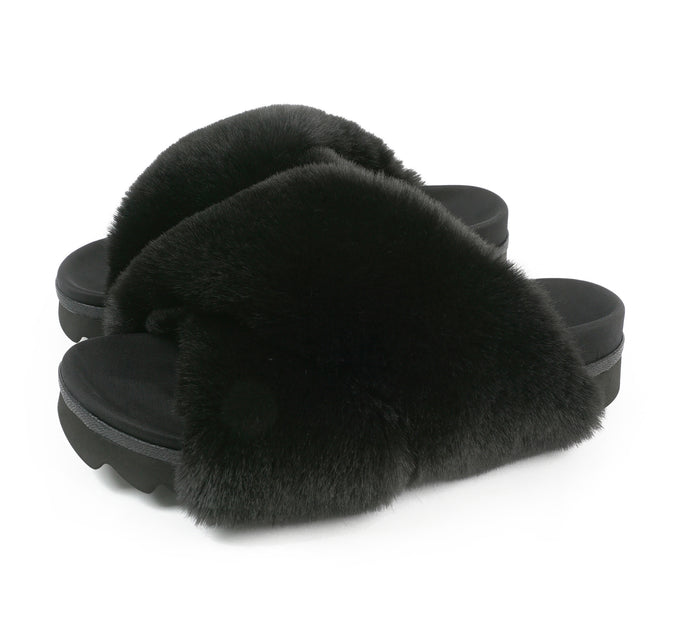 CLOUD BLACK SLIPPERS – R0AM