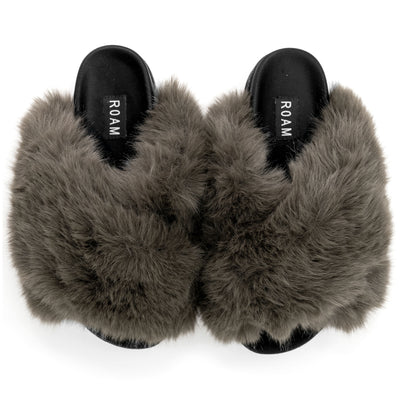 NA Women's Fuzzy Slippers Fluffy Mules High Heels Sandals, Black, 4 UK:  Amazon.co.uk: Fashion
