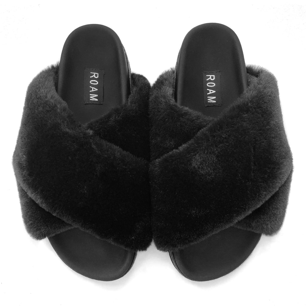 black slippers