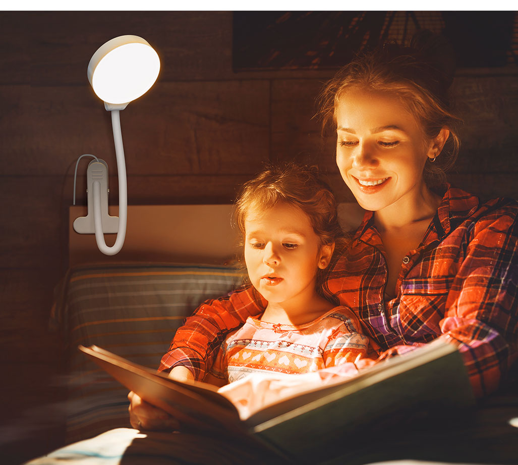 GLOCUSENT EYE-CARING CLIP-ON LIGHT