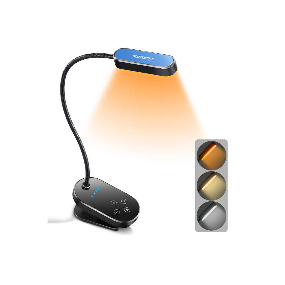 GLOCUSENT MINI CLIP-ON BOOK LIGHT