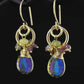 Multi Color Opal Goldfilled Cluster Earrings - Lone Rock JewelryEarrings, Jewelry