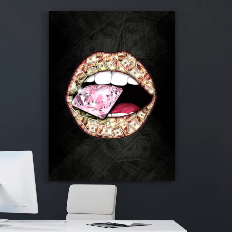 diamond lips wallpaper