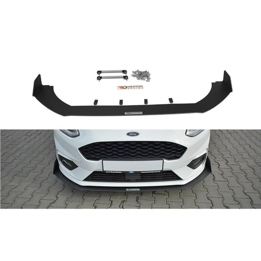 STREET PRO FRONT SPLITTER (+FLAPS) FORD FIESTA MK8 ST/ ST LINE (2017-) —  Emerald Struts