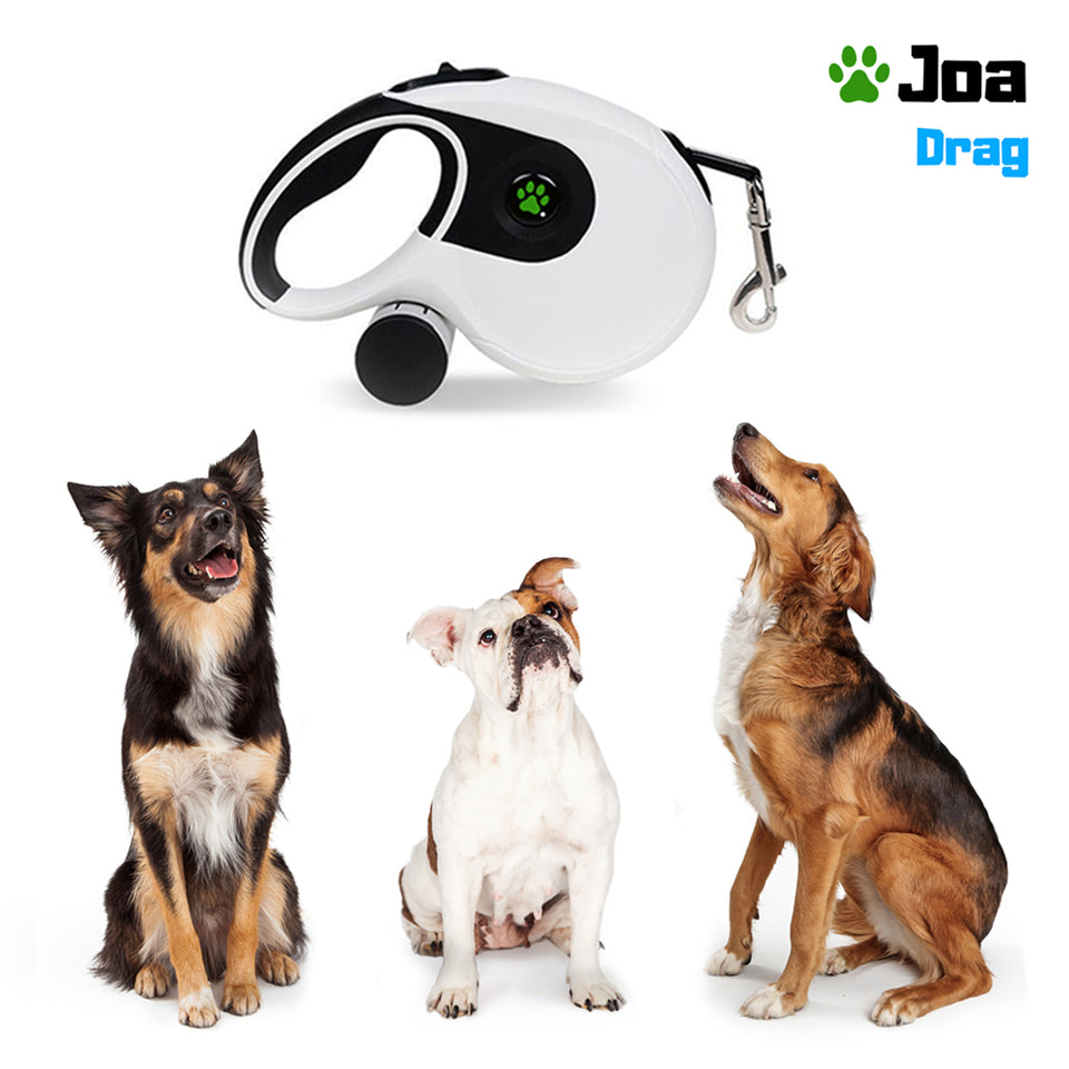 Ongeautoriseerd Shilling verwennen Joa Drag | Uitschuifbare Hondenriem - 5/8M | 100KG | Rollijn –  Hondenmagazijn