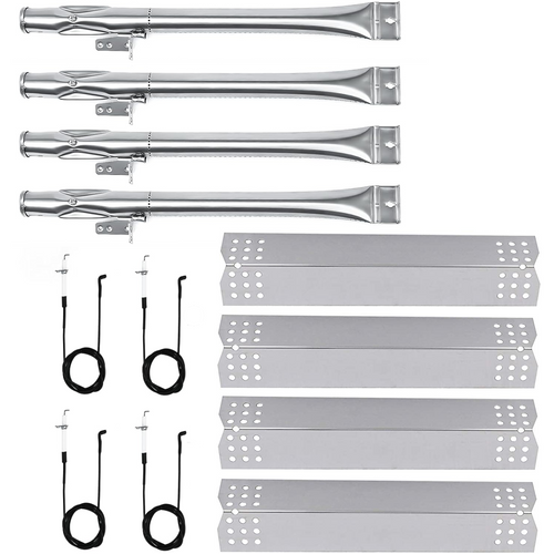 BBQ Parts Kit fits Nexgrill 4 Burner 720-0830HM, 720-0830HR, 720-0830X, Burners, Heat Tents, Igniters Set